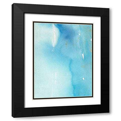 Skyfall I Black Modern Wood Framed Art Print with Double Matting by Combs, Joyce