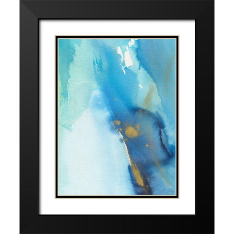 Skyfall IV Black Modern Wood Framed Art Print with Double Matting by Combs, Joyce