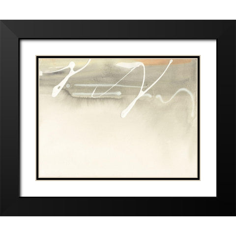 High Notes II Black Modern Wood Framed Art Print with Double Matting by Combs, Joyce