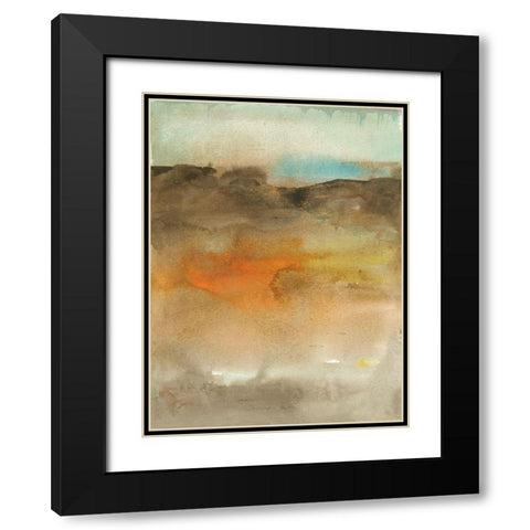 Sky and Desert I Black Modern Wood Framed Art Print with Double Matting by Combs, Joyce