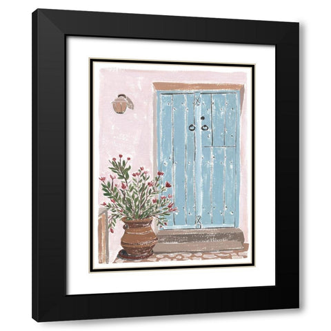 Front Entrance I Black Modern Wood Framed Art Print with Double Matting by Wang, Melissa