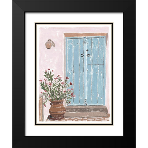 Front Entrance I Black Modern Wood Framed Art Print with Double Matting by Wang, Melissa