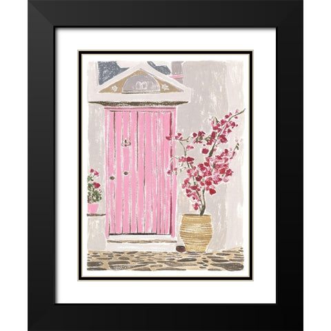 Front Entrance II Black Modern Wood Framed Art Print with Double Matting by Wang, Melissa