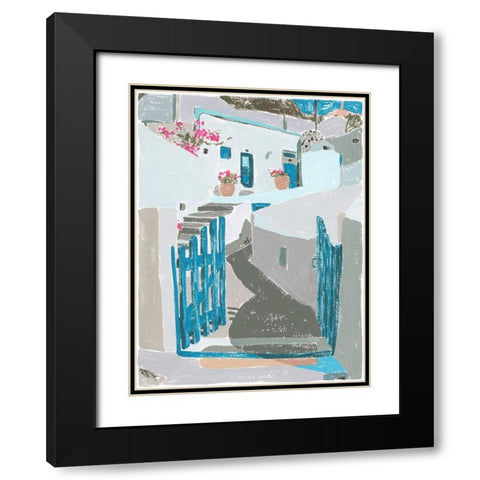 La Isla III Black Modern Wood Framed Art Print with Double Matting by Wang, Melissa