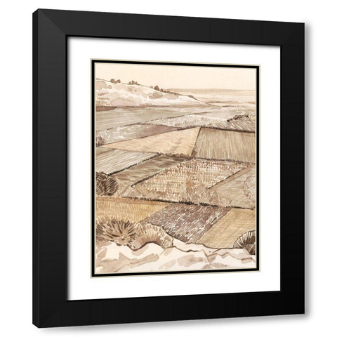 Arable Land I Black Modern Wood Framed Art Print with Double Matting by Popp, Grace