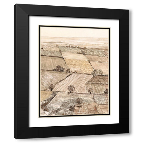 Arable Land II Black Modern Wood Framed Art Print with Double Matting by Popp, Grace