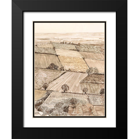 Arable Land II Black Modern Wood Framed Art Print with Double Matting by Popp, Grace