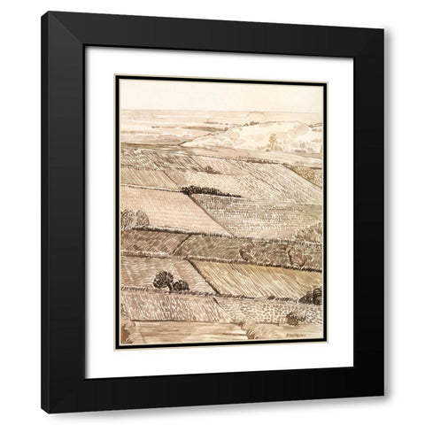 Arable Land III Black Modern Wood Framed Art Print with Double Matting by Popp, Grace