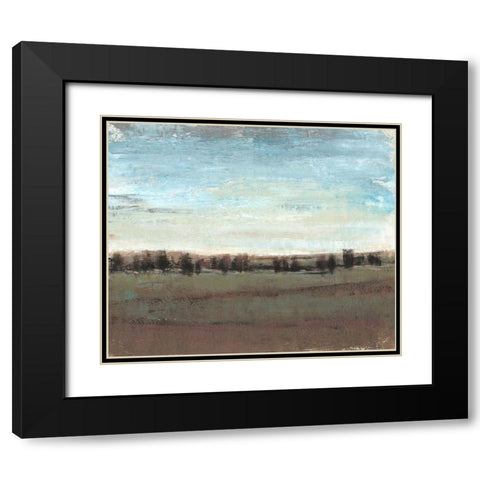 Trees in the Distance I Black Modern Wood Framed Art Print with Double Matting by OToole, Tim