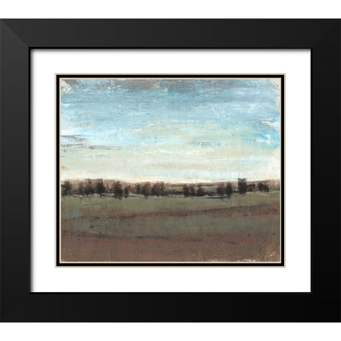 Trees in the Distance I Black Modern Wood Framed Art Print with Double Matting by OToole, Tim