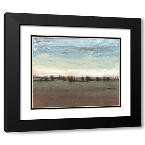 Trees in the Distance II Black Modern Wood Framed Art Print with Double Matting by OToole, Tim