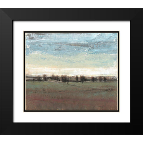 Trees in the Distance II Black Modern Wood Framed Art Print with Double Matting by OToole, Tim