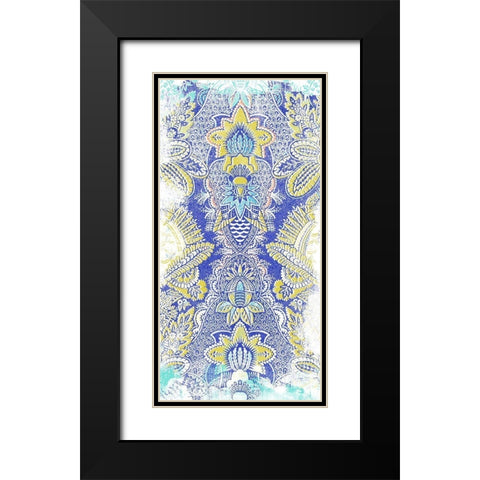 Textile Offset IV Black Modern Wood Framed Art Print with Double Matting by Vess, June Erica
