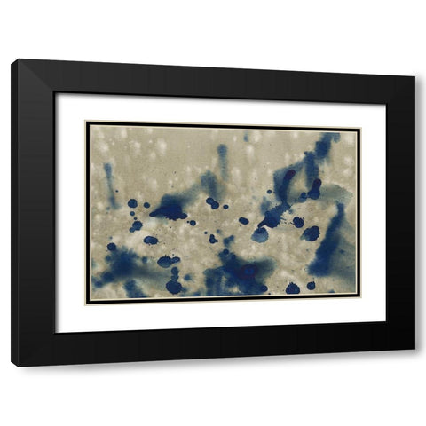 Indigo Fusion III Black Modern Wood Framed Art Print with Double Matting by Binder, Vanessa