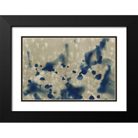 Indigo Fusion III Black Modern Wood Framed Art Print with Double Matting by Binder, Vanessa