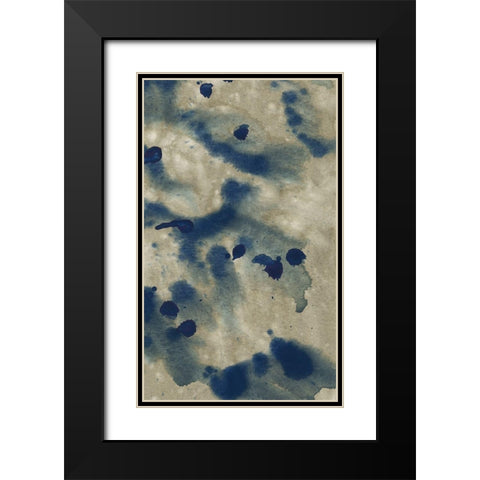 Indigo Fusion VI Black Modern Wood Framed Art Print with Double Matting by Binder, Vanessa