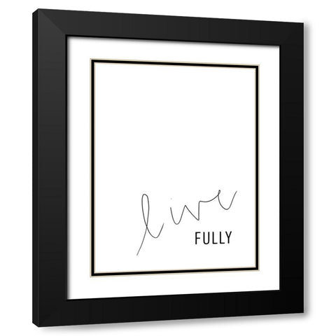 Simply Kindness II Black Modern Wood Framed Art Print with Double Matting by Hambly, Anna