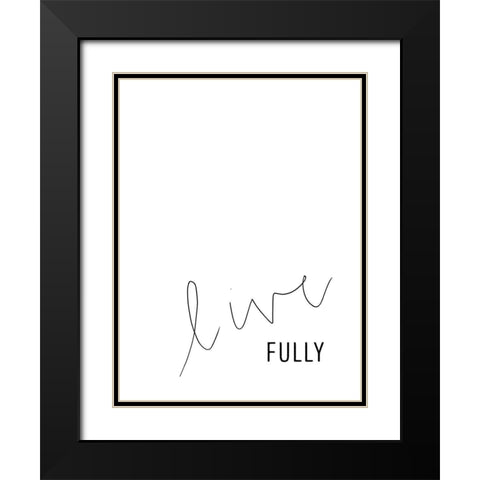 Simply Kindness II Black Modern Wood Framed Art Print with Double Matting by Hambly, Anna