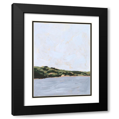 Bayview I Black Modern Wood Framed Art Print with Double Matting by Borges, Victoria