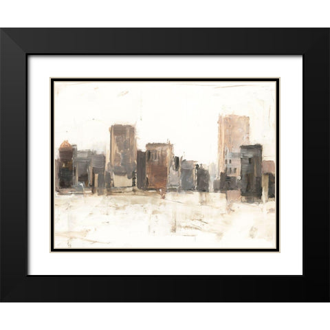 City Vista I Black Modern Wood Framed Art Print with Double Matting by Harper, Ethan