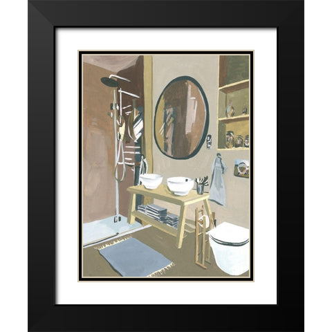 Stealing Moments I Black Modern Wood Framed Art Print with Double Matting by Wang, Melissa