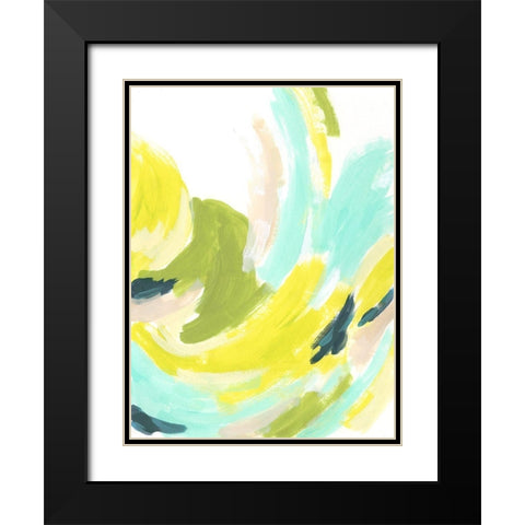 Tidal Vortex III Black Modern Wood Framed Art Print with Double Matting by Vess, June Erica
