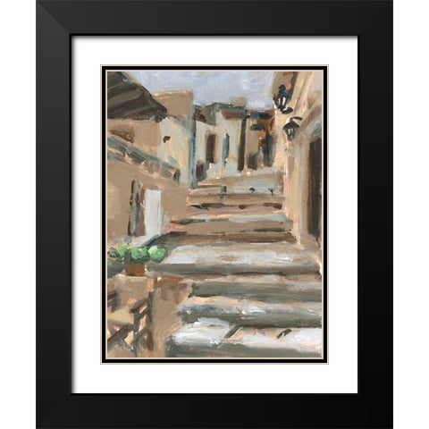 Dusky Alley II Black Modern Wood Framed Art Print with Double Matting by Wang, Melissa