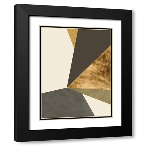 Clovis II Black Modern Wood Framed Art Print with Double Matting by Green, Jacob