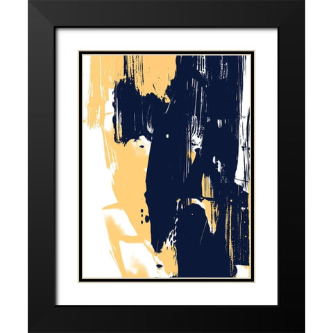 Monolith III Black Modern Wood Framed Art Print with Double Matting by Vess, June Erica