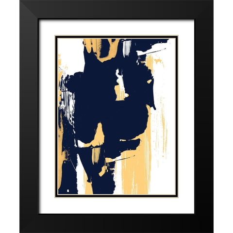 Monolith IV Black Modern Wood Framed Art Print with Double Matting by Vess, June Erica