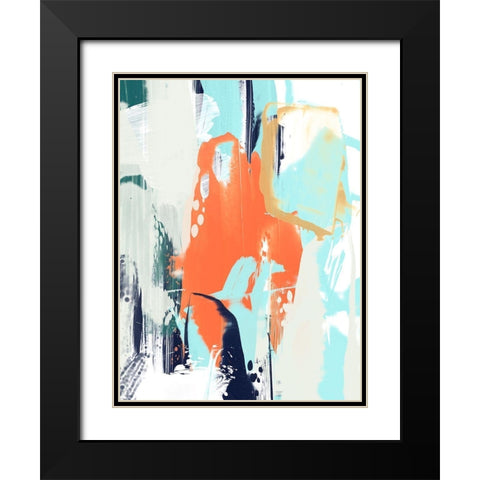 Graffiti Mambo II Black Modern Wood Framed Art Print with Double Matting by Vess, June Erica