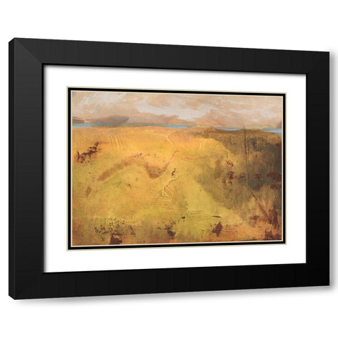 Springfield II Black Modern Wood Framed Art Print with Double Matting by Green, Jacob