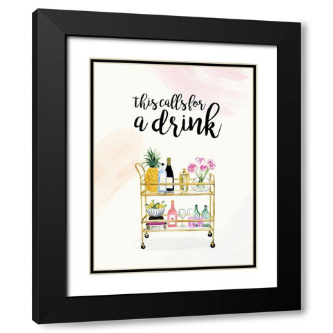 Happy Hour at Home II Black Modern Wood Framed Art Print with Double Matting by Borges, Victoria
