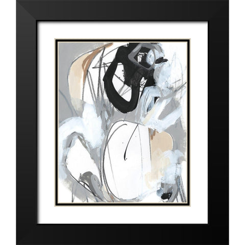 Tangled Threads IV Black Modern Wood Framed Art Print with Double Matting by Vess, June Erica