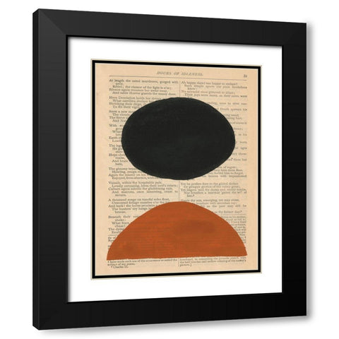Modern Prose III Black Modern Wood Framed Art Print with Double Matting by Stramel, Renee W.