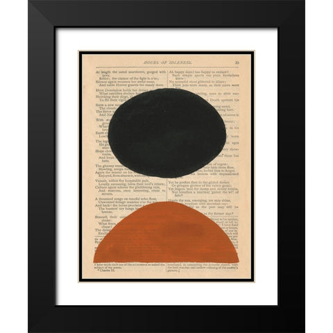 Modern Prose III Black Modern Wood Framed Art Print with Double Matting by Stramel, Renee W.