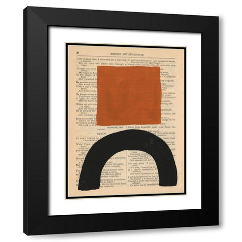 Modern Prose IX Black Modern Wood Framed Art Print with Double Matting by Stramel, Renee W.