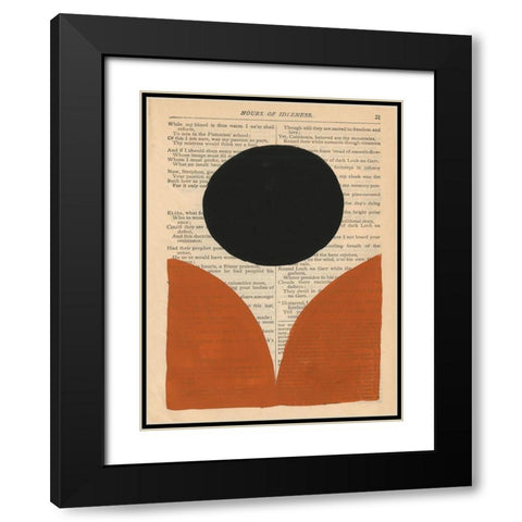 Modern Prose XI Black Modern Wood Framed Art Print with Double Matting by Stramel, Renee W.
