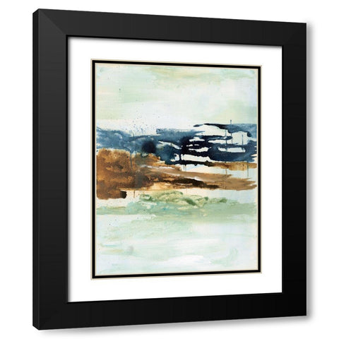 Northern Spring II Black Modern Wood Framed Art Print with Double Matting by Combs, Joyce
