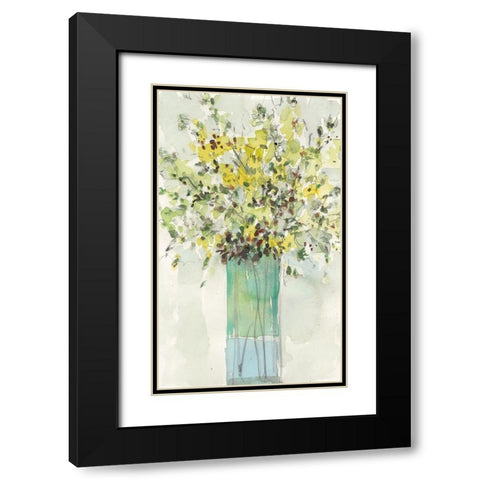 The Tall Vase II Black Modern Wood Framed Art Print with Double Matting by Dixon, Samuel