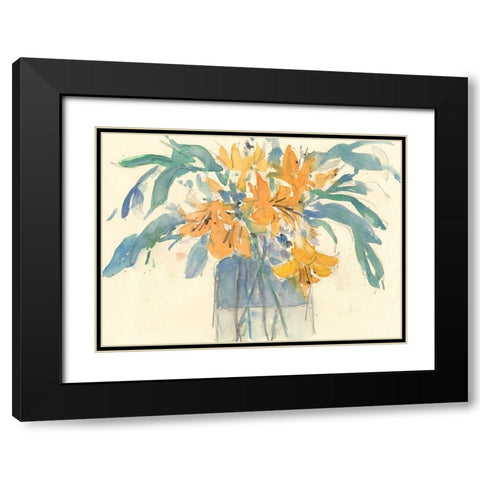 Day Lily Moment I Black Modern Wood Framed Art Print with Double Matting by Dixon, Samuel