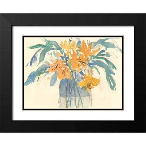 Day Lily Moment I Black Modern Wood Framed Art Print with Double Matting by Dixon, Samuel