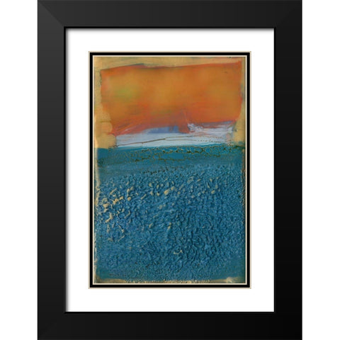 Skite I Black Modern Wood Framed Art Print with Double Matting by Jachimiec, Sue