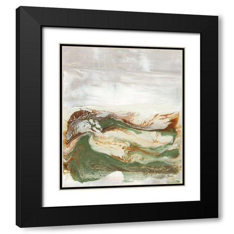 Organic Earth I Black Modern Wood Framed Art Print with Double Matting by Bramma, Lila