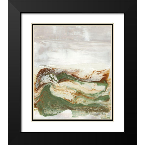 Organic Earth I Black Modern Wood Framed Art Print with Double Matting by Bramma, Lila