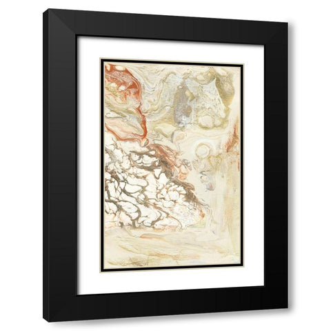 Coral and Alabaster II Black Modern Wood Framed Art Print with Double Matting by Bramma, Lila