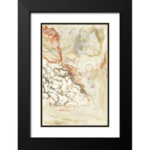 Coral and Alabaster II Black Modern Wood Framed Art Print with Double Matting by Bramma, Lila