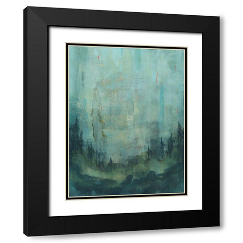 Tiger Mountain II Black Modern Wood Framed Art Print with Double Matting by Green, Jacob