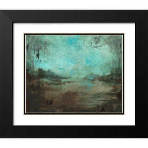 Bayou Lafourche I Black Modern Wood Framed Art Print with Double Matting by Green, Jacob