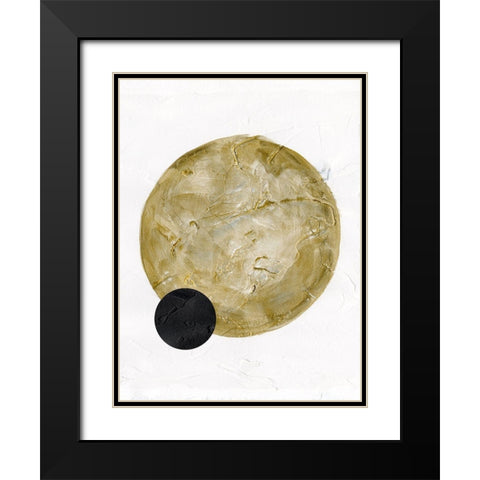 Scandinavian Moon I Black Modern Wood Framed Art Print with Double Matting by Green, Jacob